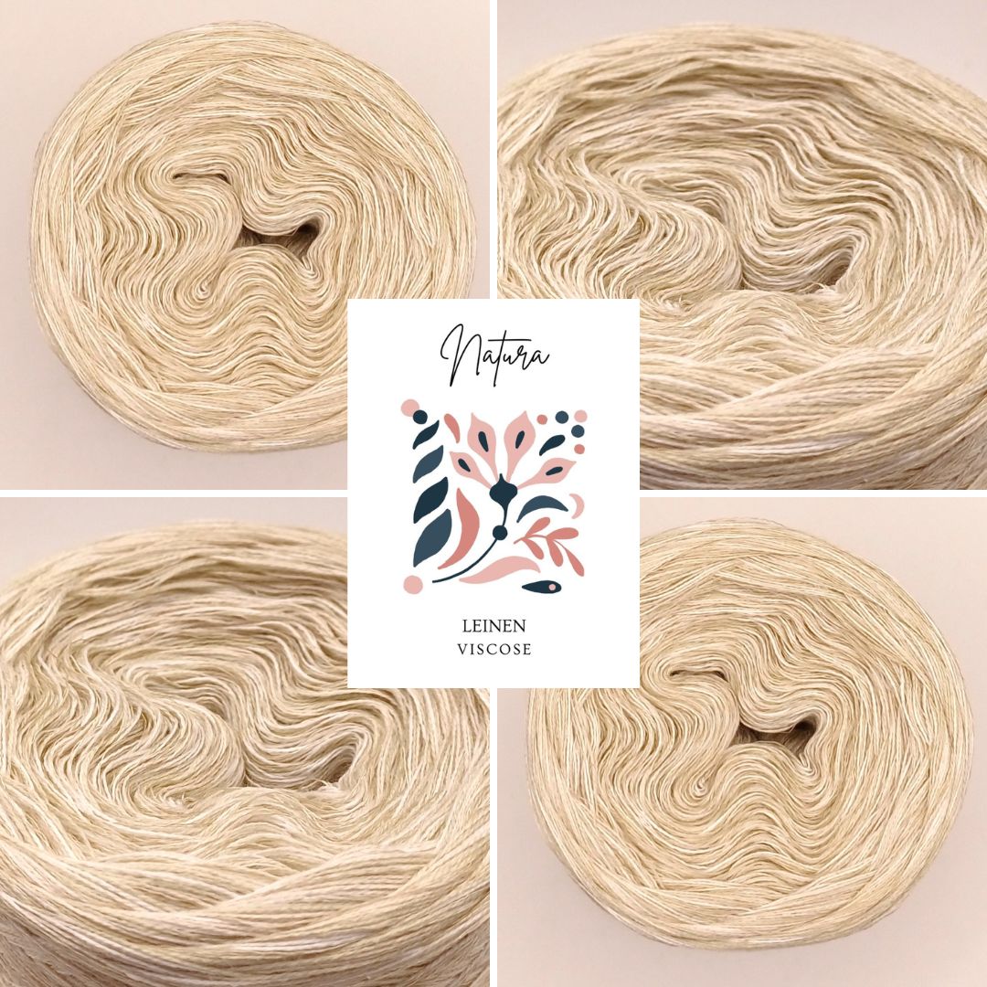 Natura Bobbel Garn mit Baumwolle, Leinen und Viskose 26011