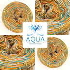 Aqua Bobbel Garn mit Baumwolle und Viskose 25011