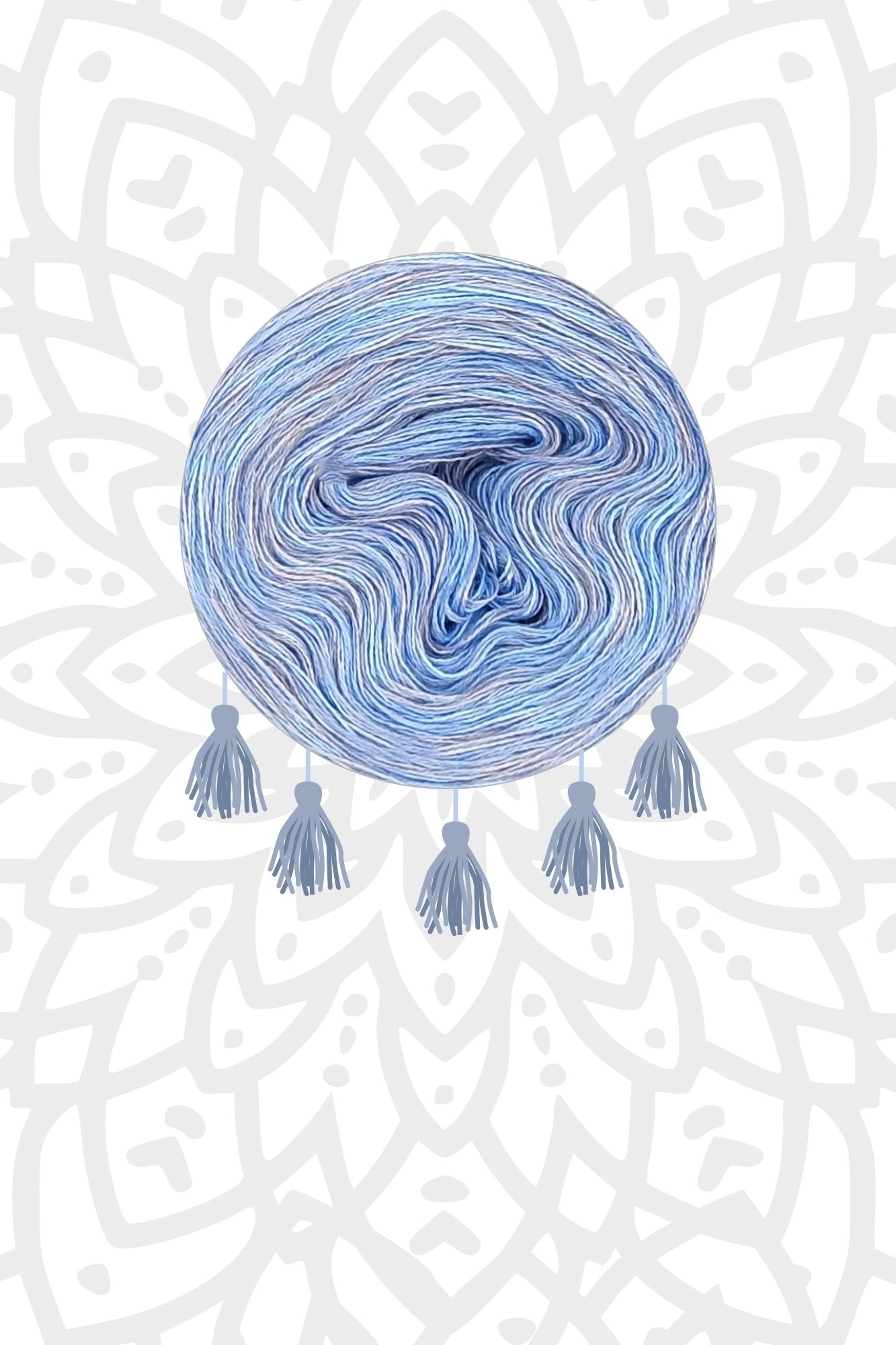 Garnset Mandala Sonnenstern (Set 6H)