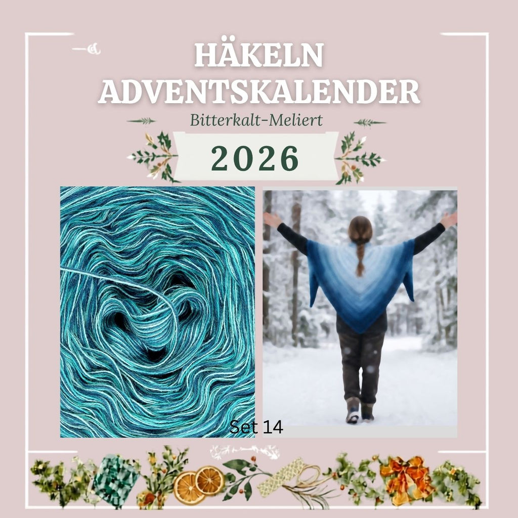 Adventskalender Häkeln 2026 – Bitterkalt Set 14 - meliert