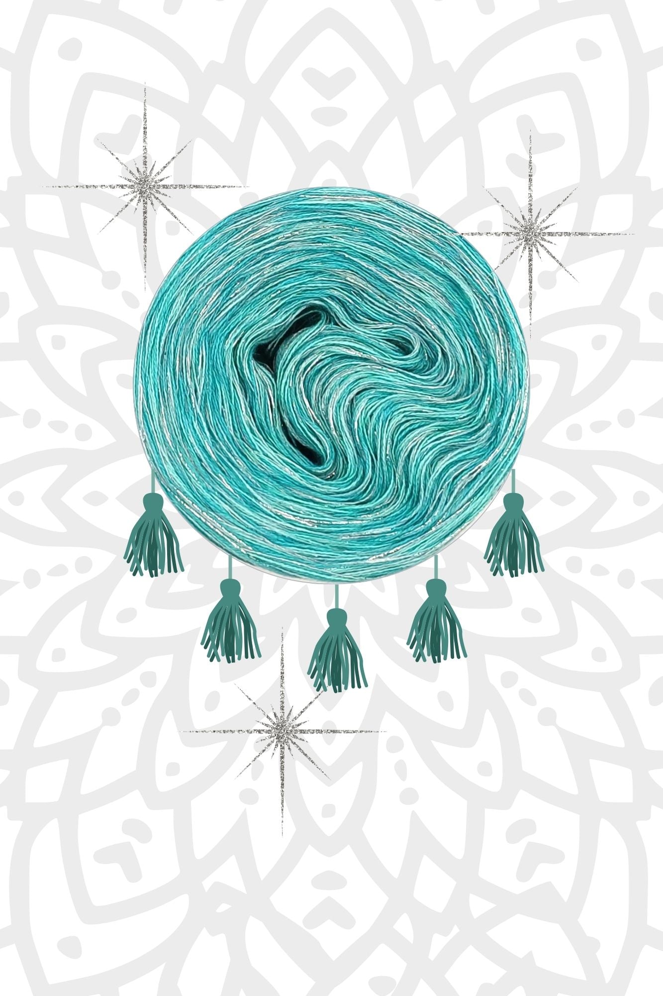 Garnset Mandala Sonnenstern (Set 9H)