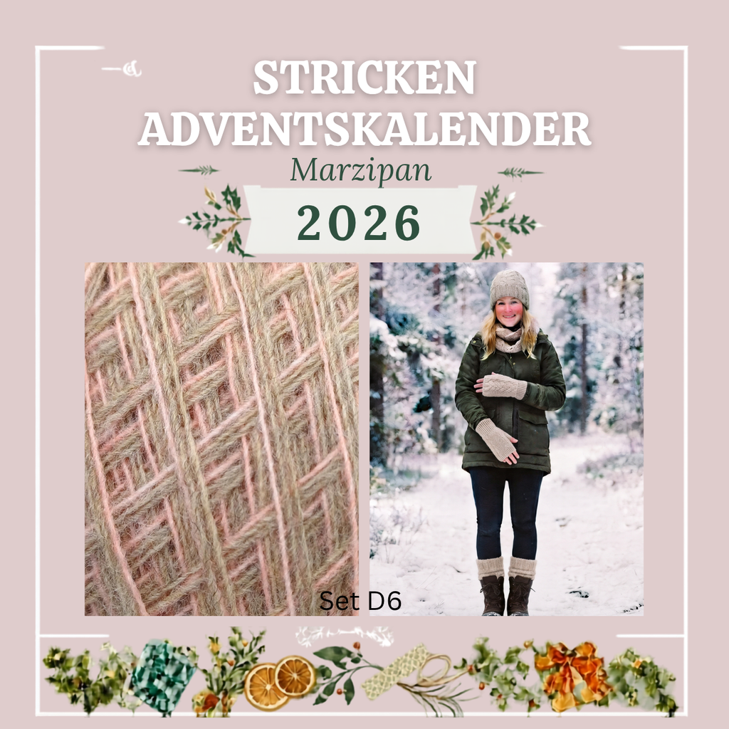 Adventskalender Stricken 2026 – D6 Marzipan