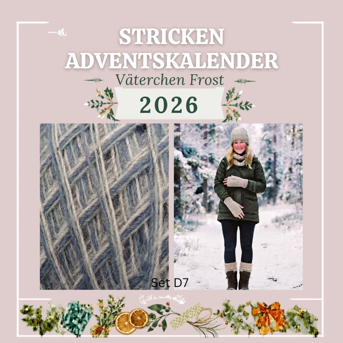Adventskalender Stricken 2026 – D7 Väterchen Frost