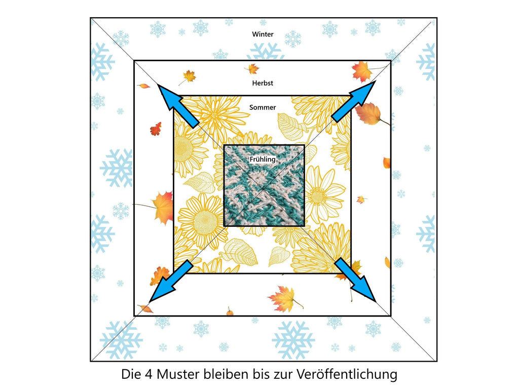 Jahresdecke häkeln CAL - PDF Anleitung (ohne Garn)