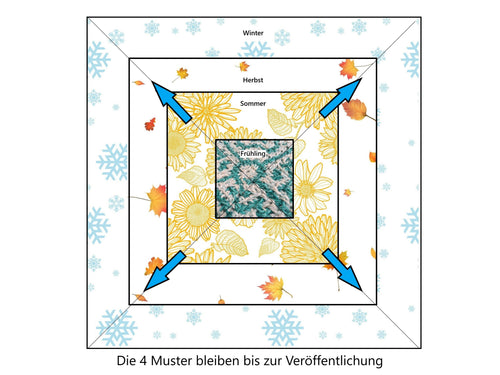 Jahresdecke häkeln CAL - PDF Anleitung (ohne Garn)