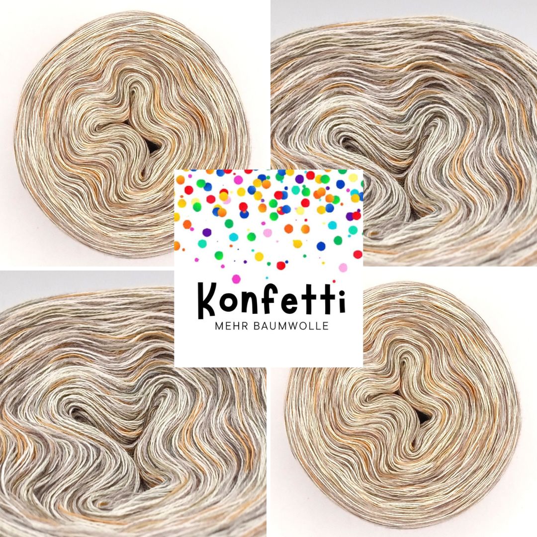 Konfetti Bobbel Garn mit mehr Baumwolle 28001