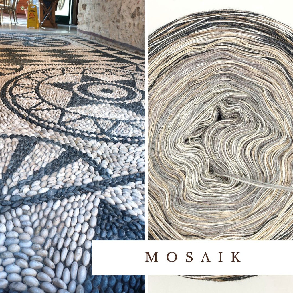 Urlaubs-Bobbel "Mosaik"- 3-fädig