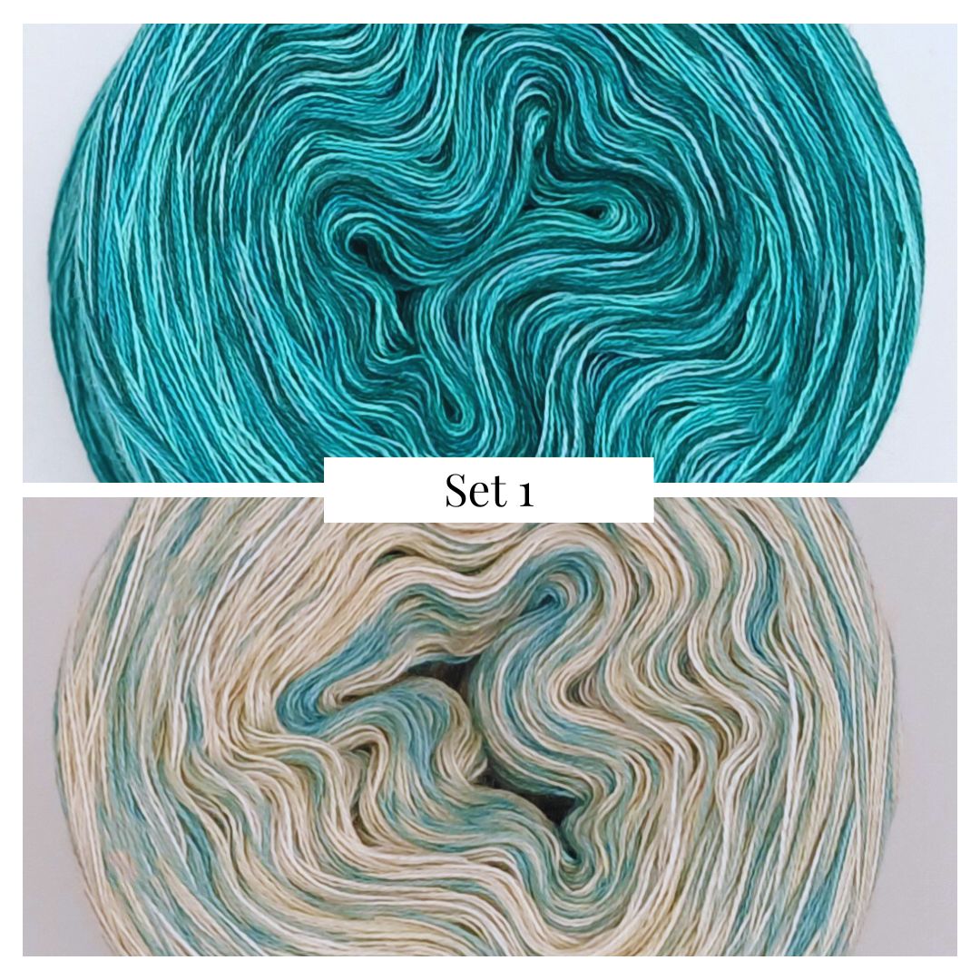 Jahresdecke Mosaikhäkeln - Garnset ohne PDF- 8 Sets zur Auswahl