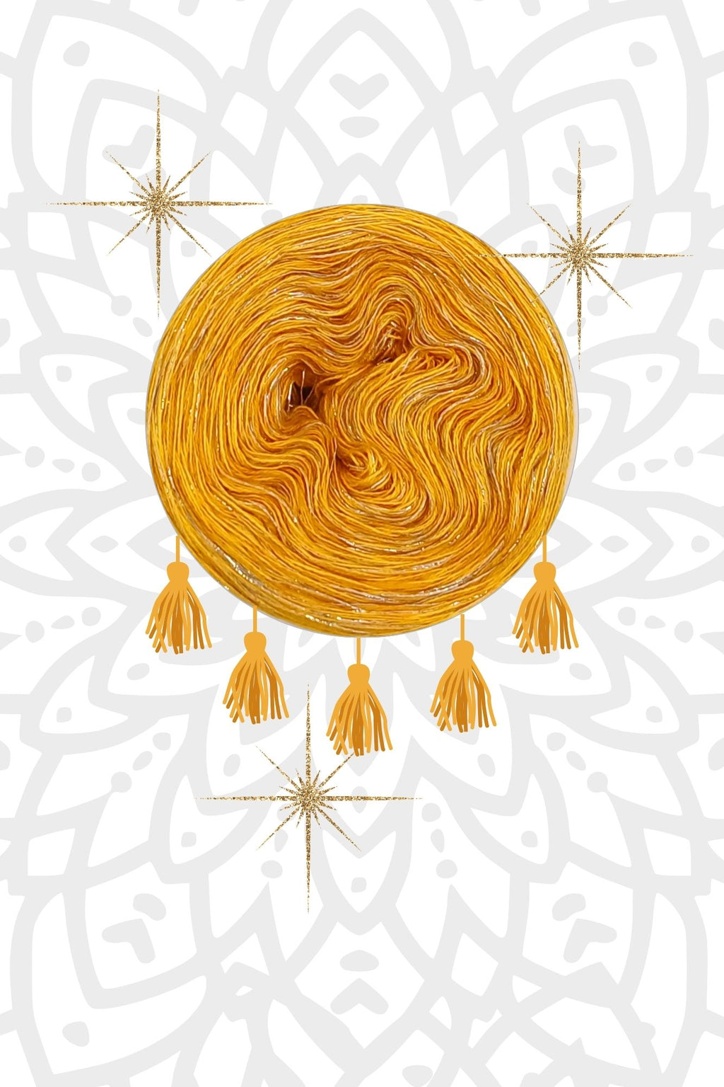 Garnset Mandala Sonnenstern (Set 11H)