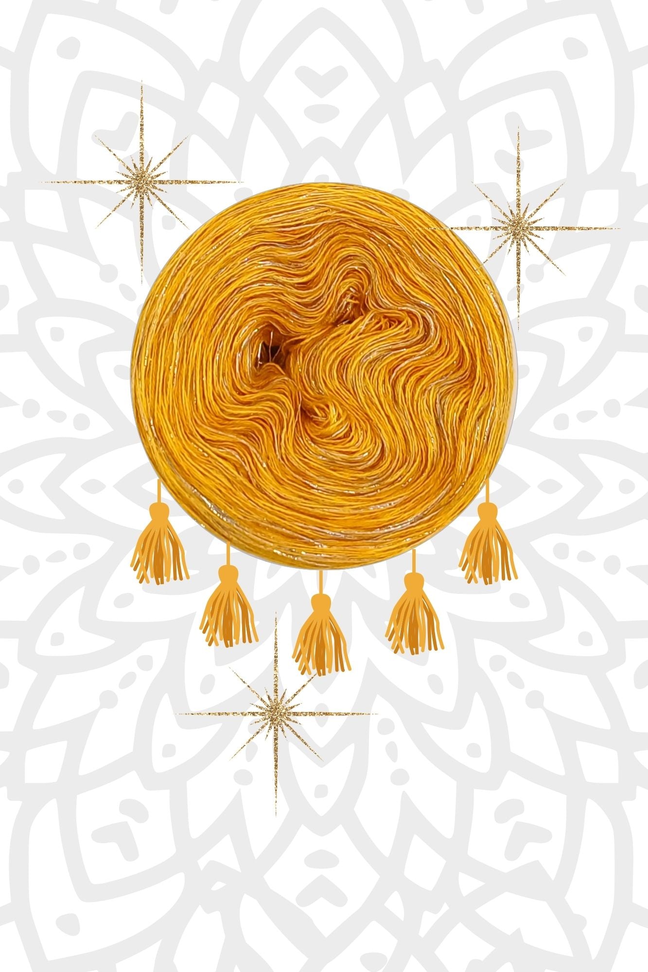 Garnset Mandala Sonnenstern (Set 11H)