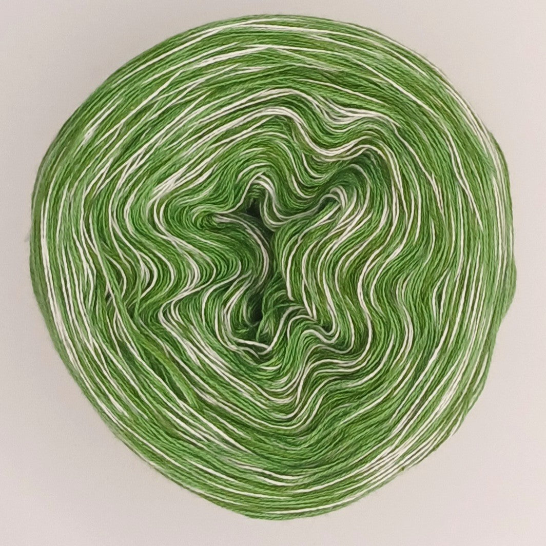 Bobbel "Frosch" Nr.4 von der Temperaturdecke Set HELL, 4-fädig meliert