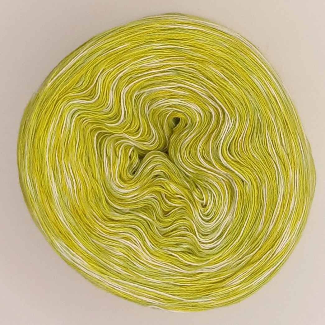 Bobbel "Kiwi" Nr.5 von der Temperaturdecke Set HELL, 4-fädig meliert