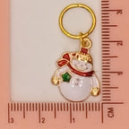 Weihnachtliche Maschenmarkierer in der Dose