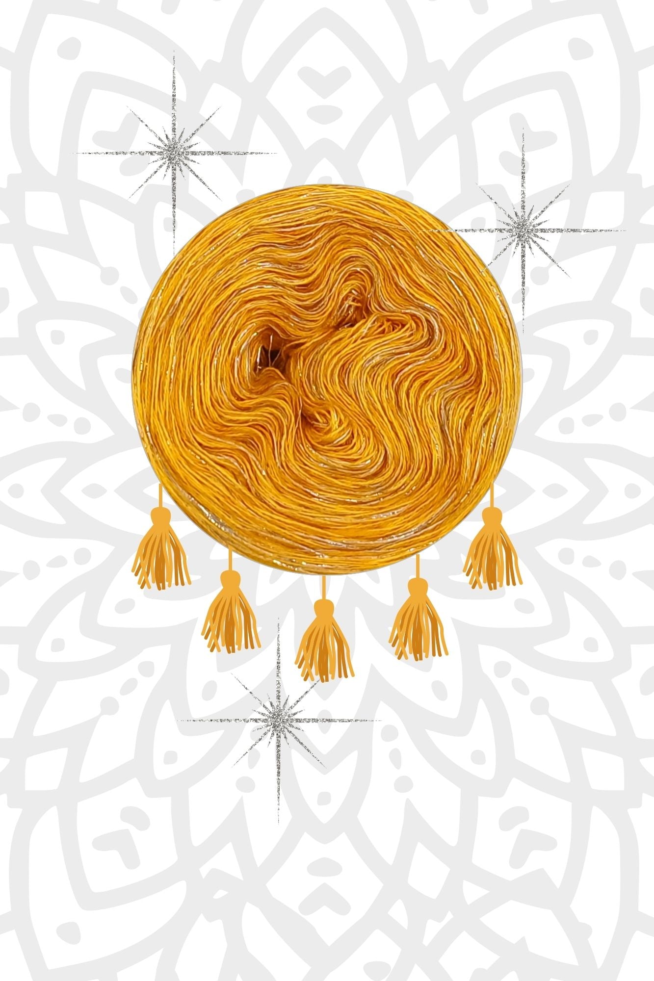 Garnset Mandala Sonnenstern (Set 11H)