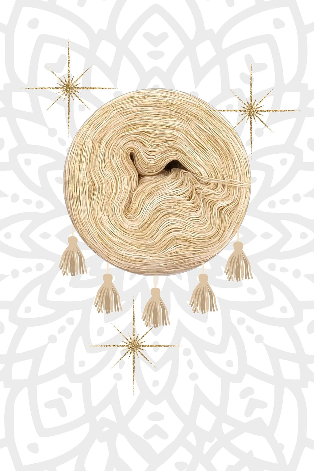Garnset Mandala Sonnenstern (Set 12H)