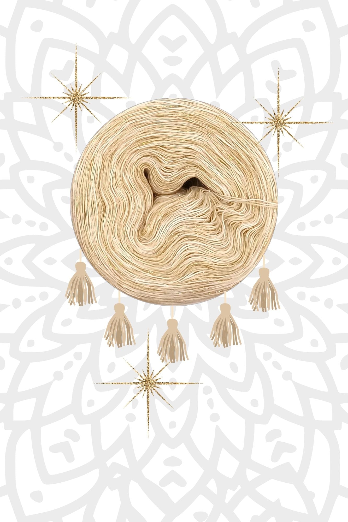 Garnset Mandala Sonnenstern (Set 12H)