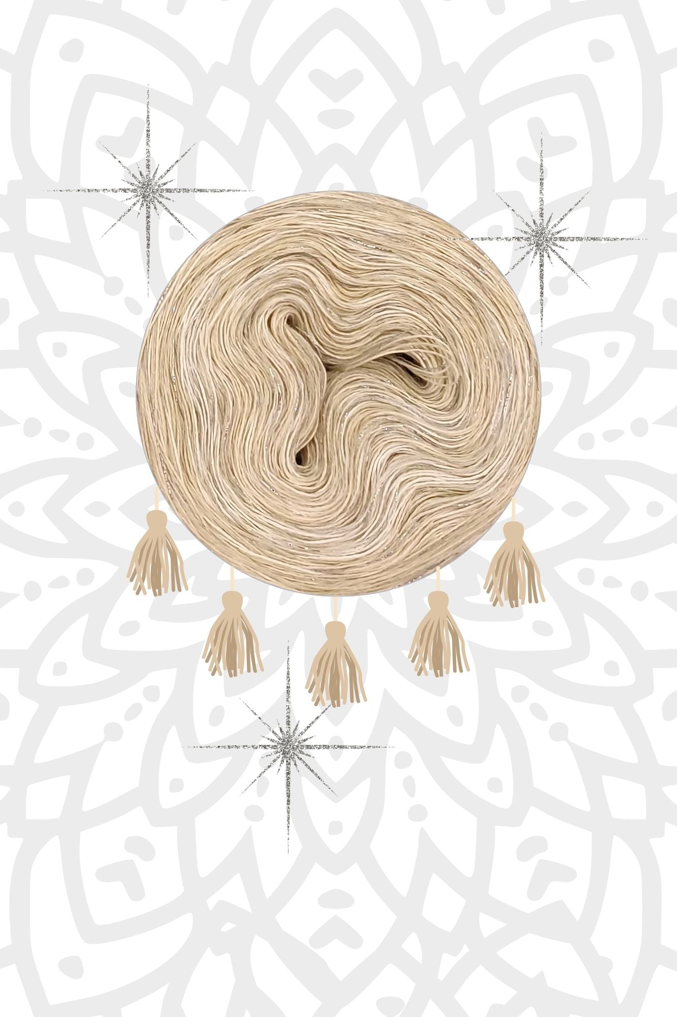 Garnset Mandala Sonnenstern (Set 12H)