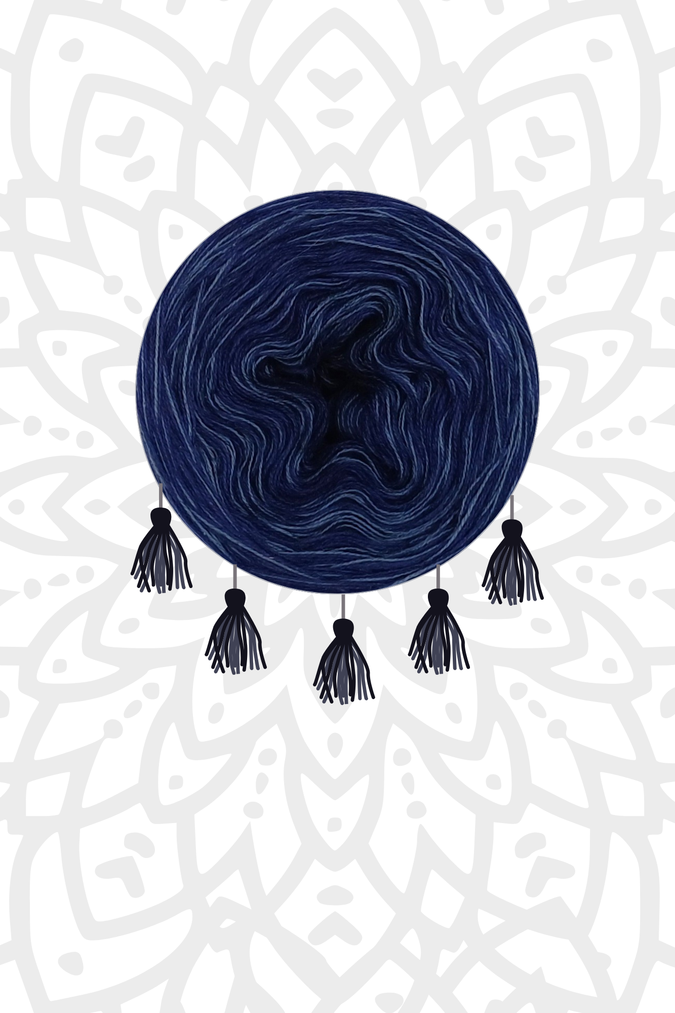 Garnset Mandala Sonnenstern (Set 6H)