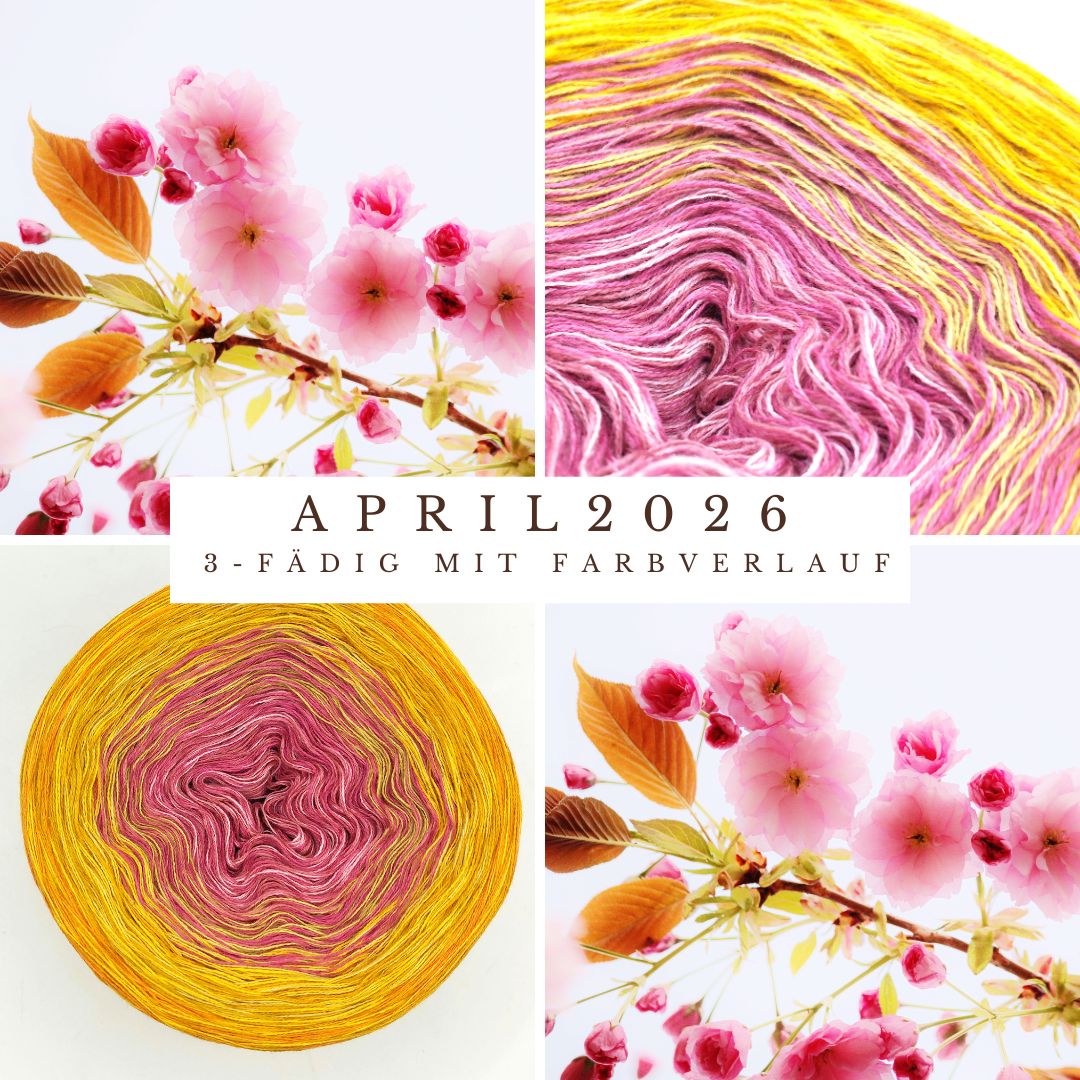 Monats-Bobbel April 2026 - 3-fädig