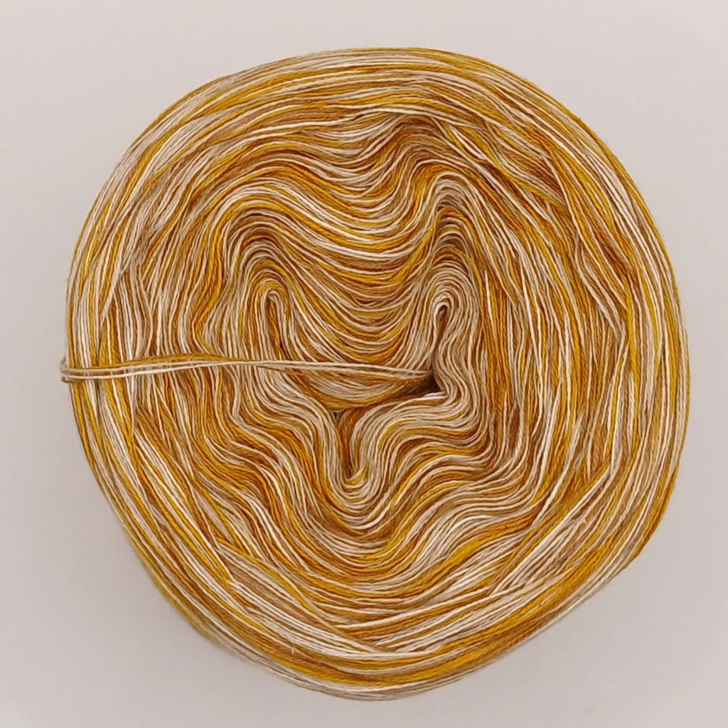 KAL Patchwork-Jahresdecke 2025 - Stricken- StarterSet 7 - Strohblume