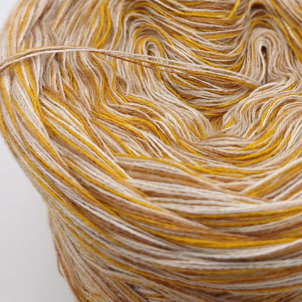 KAL Patchwork-Jahresdecke 2025 - Stricken- StarterSet 7 - Strohblume