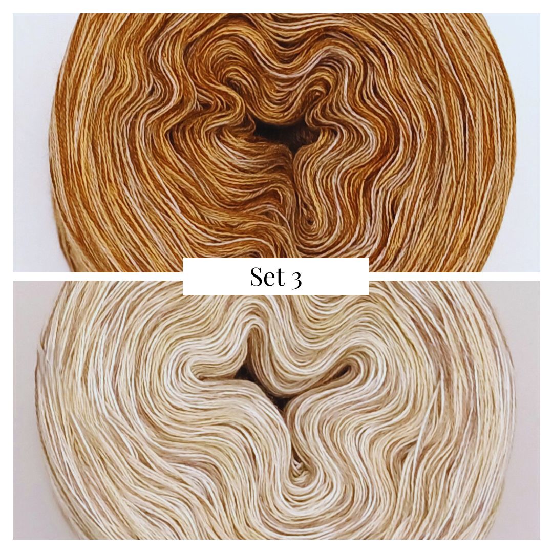 Jahresdecke Mosaikhäkeln - Garnset ohne PDF- 8 Sets zur Auswahl