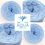 Aqua Bobbel Garn mit Baumwolle und Viskose 25003K