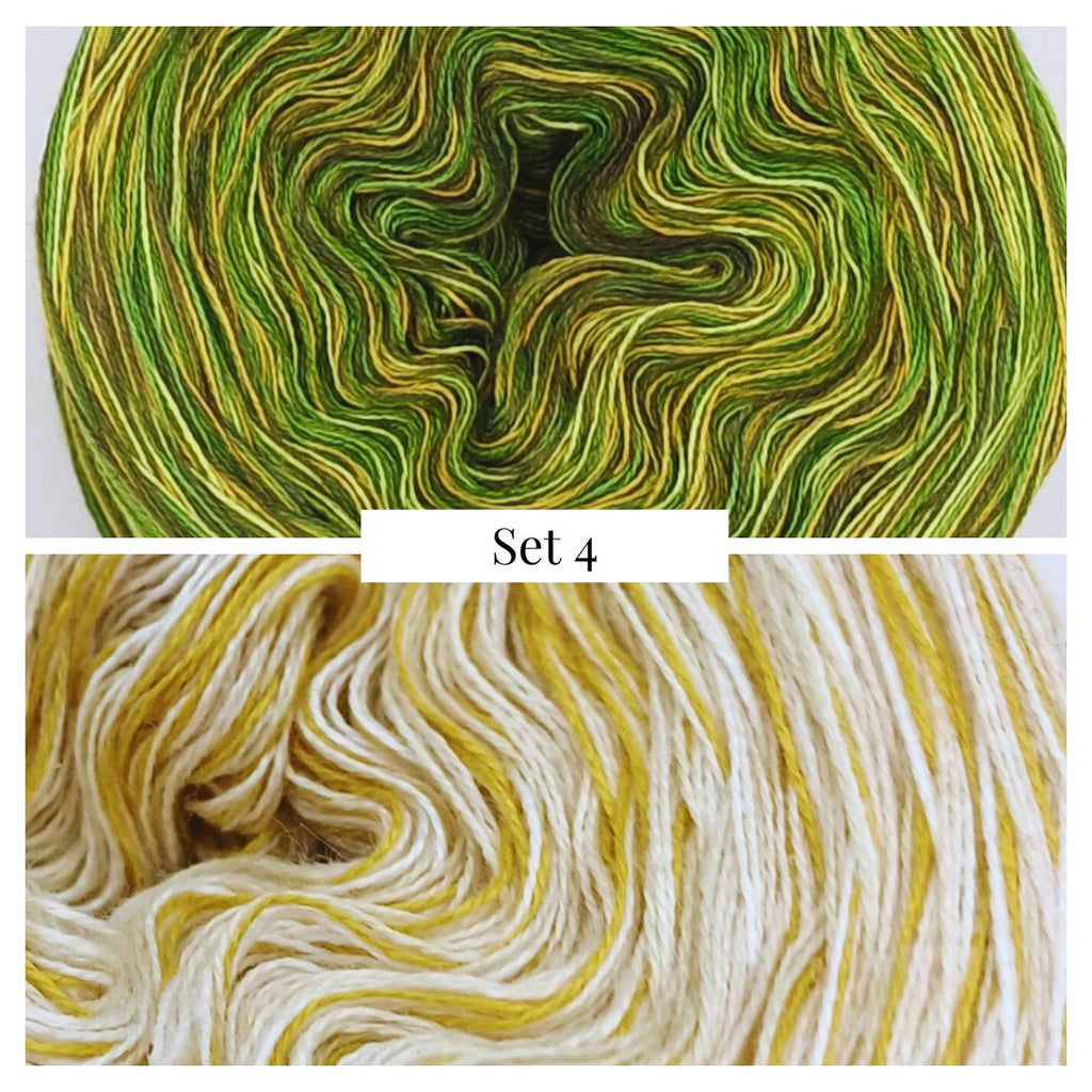 Jahresdecke Mosaikhäkeln - Garnset ohne PDF- 8 Sets zur Auswahl