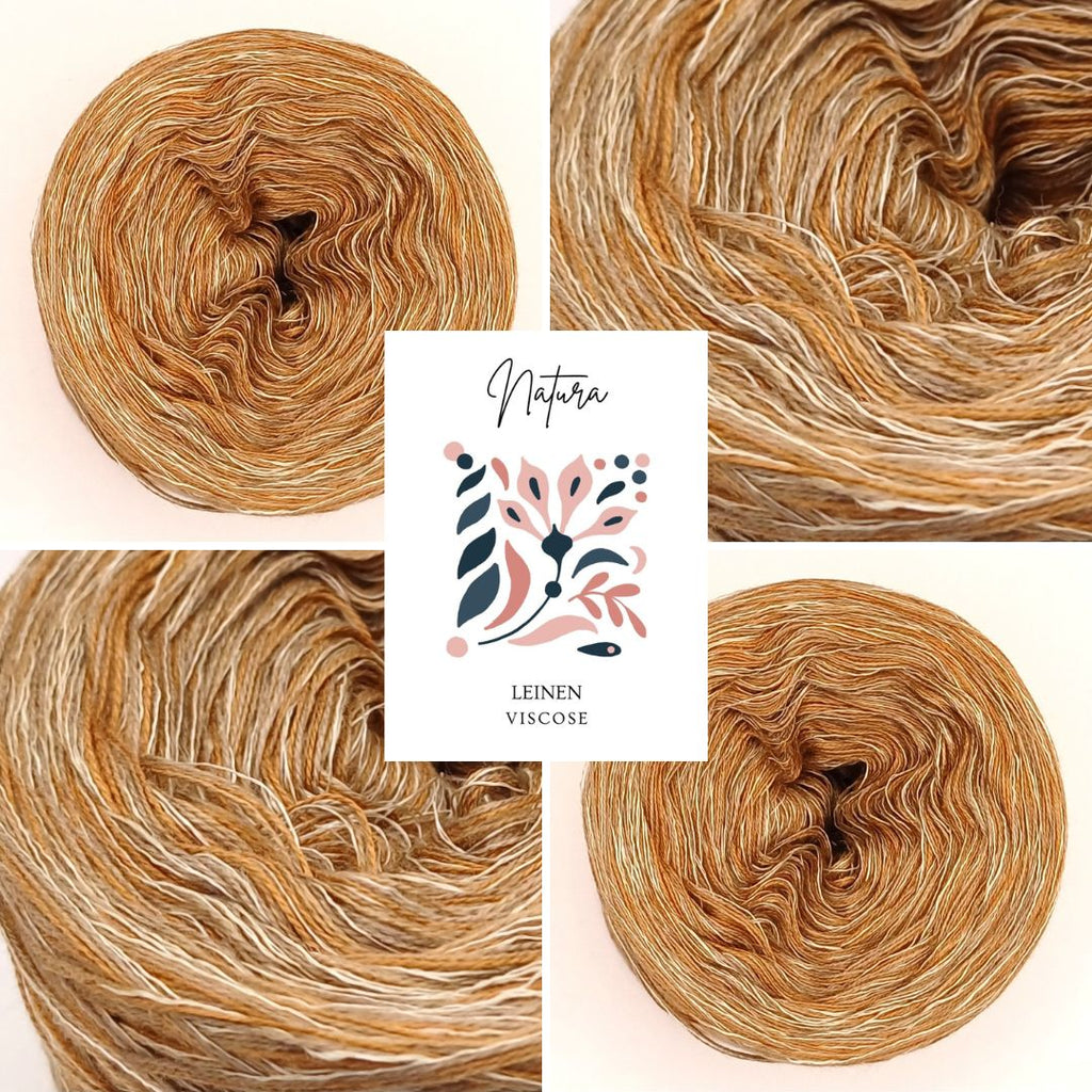 Natura Bobbel Garn mit Baumwolle, Leinen und Viskose 26004