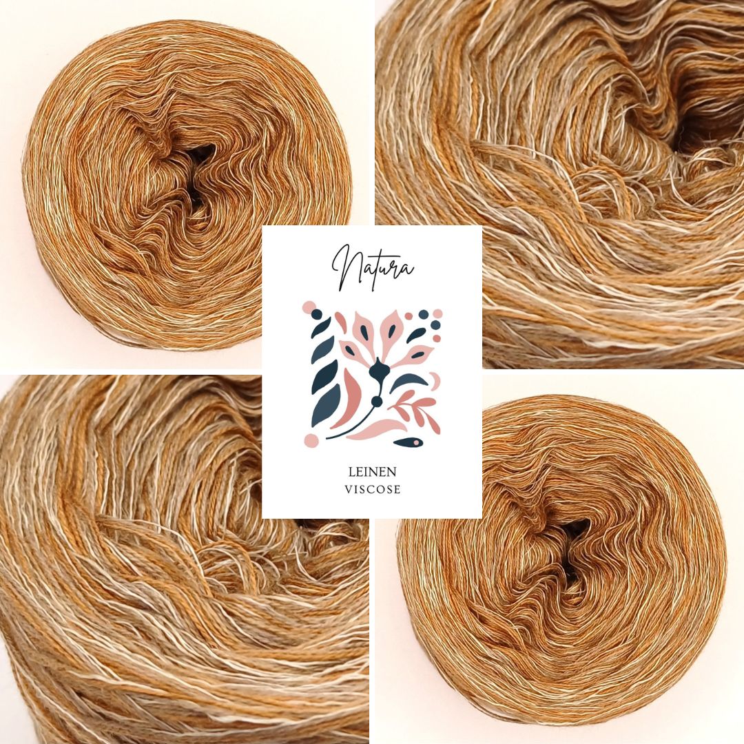 Natura Bobbel Garn mit Baumwolle, Leinen und Viskose 26004