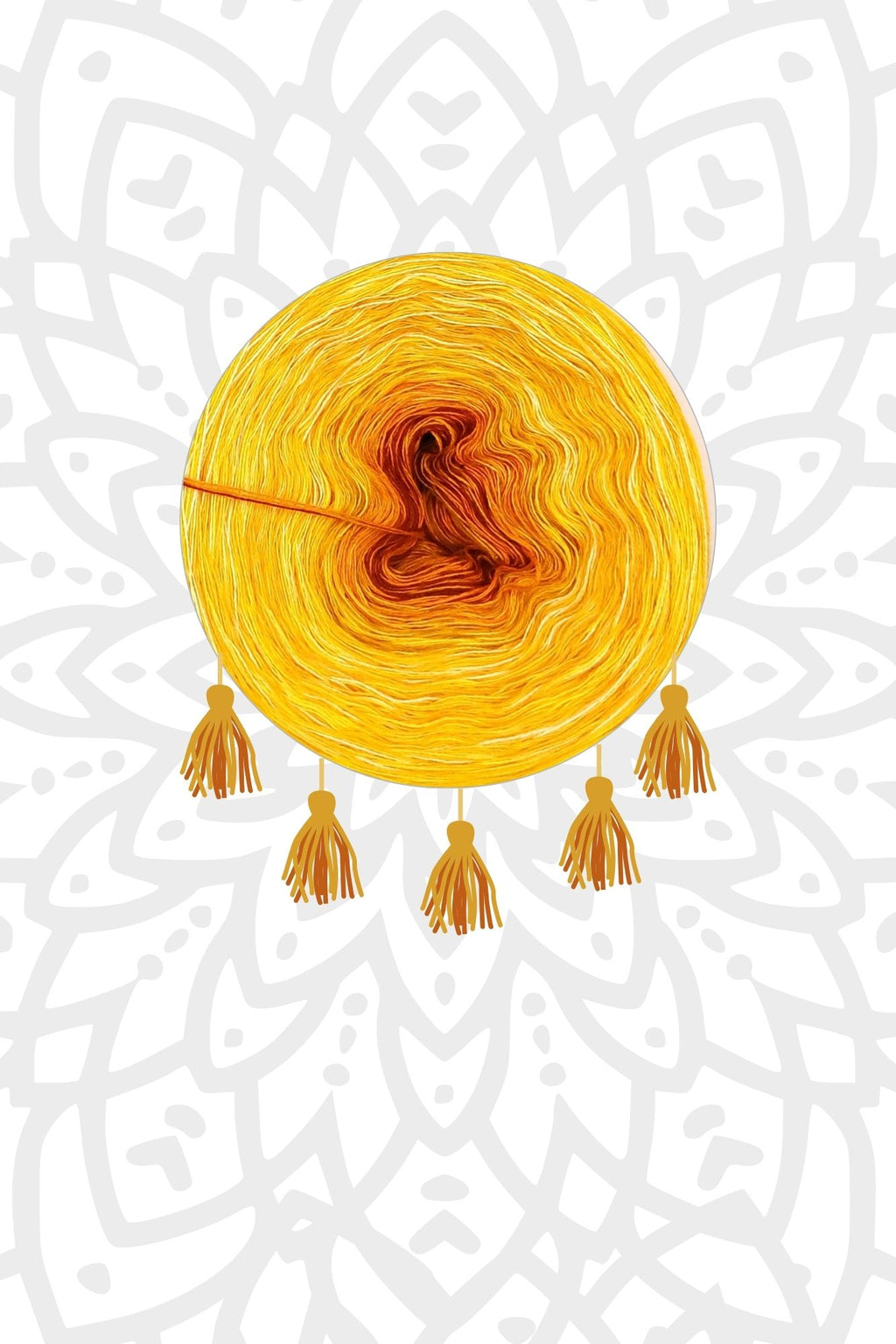 Garnset Mandala Sonnenstern (Set 3H)