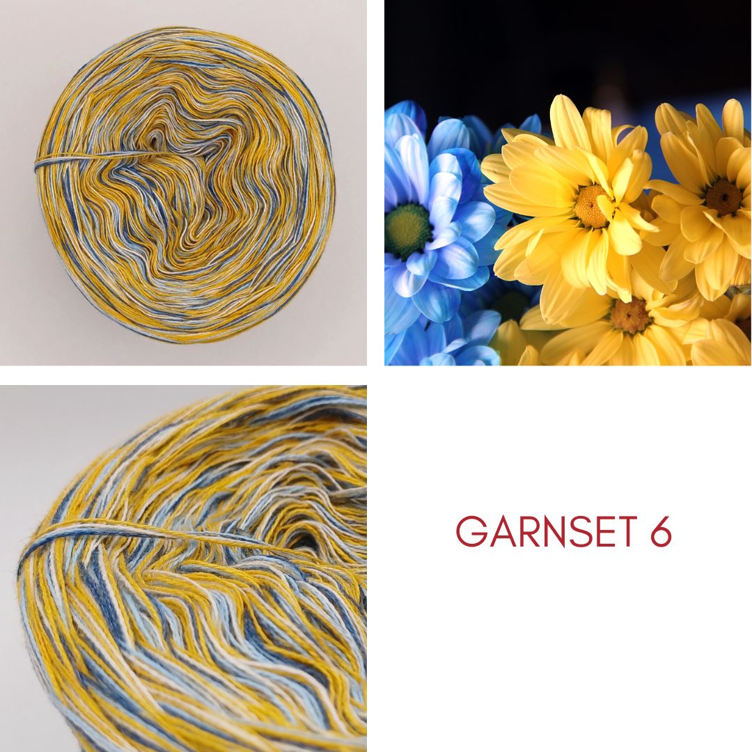 KAL Patchwork-Jahresdecke 2025 - Stricken- StarterSet 6 - Magarite