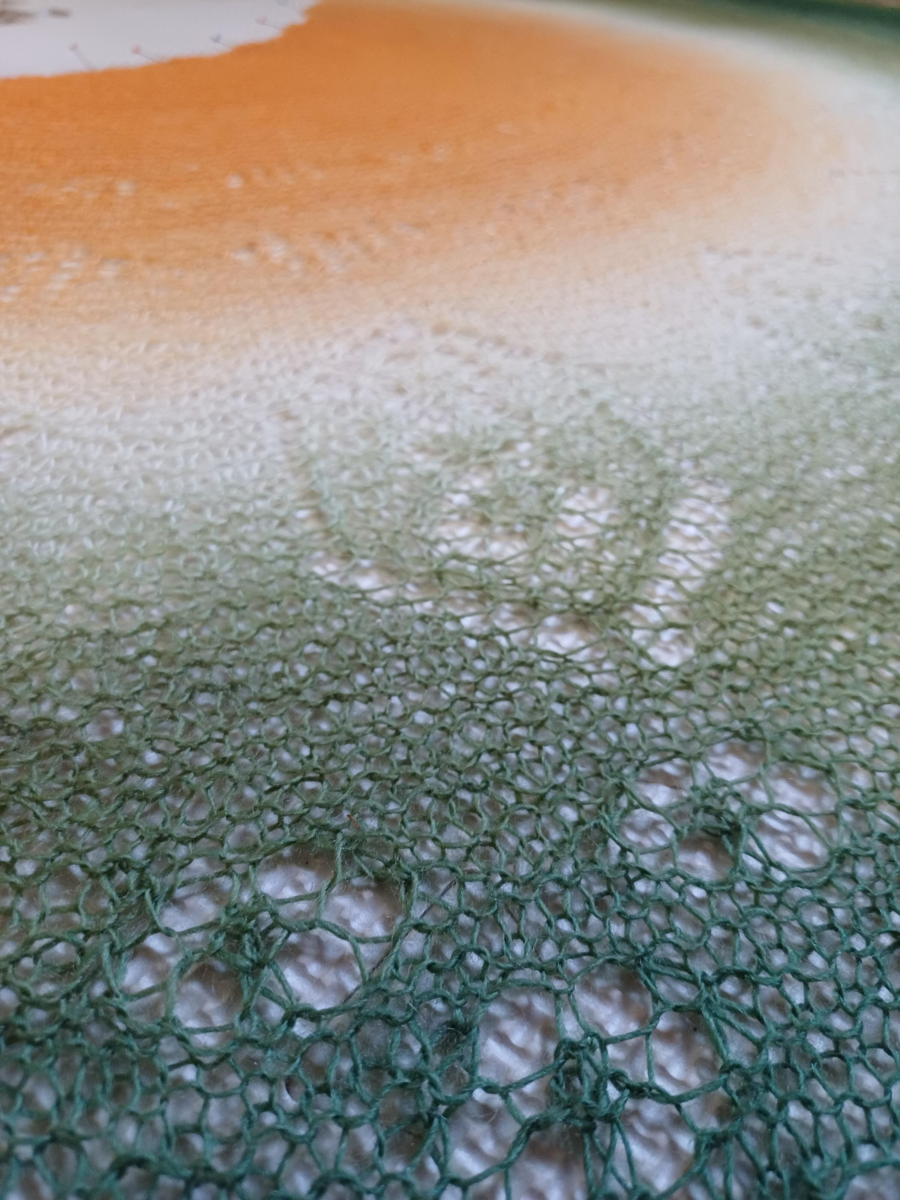 Das Wintertuch stricken - halbrundes Tuch mit Shetland-Lacemuster