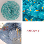 KAL Patchwork-Jahresdecke 2025 - Stricken- StarterSet 9 - Phantasie-Lilie