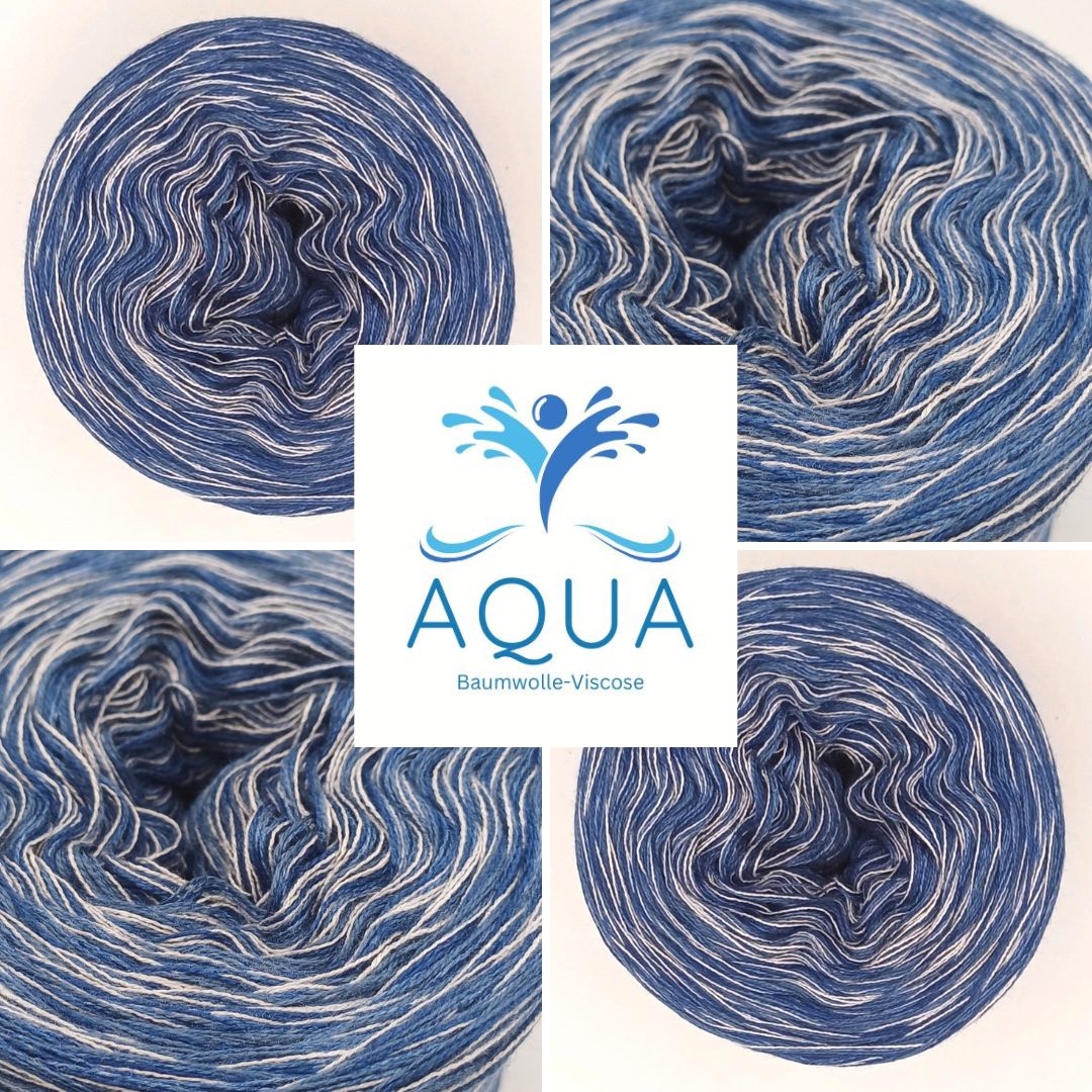 Aqua Bobbel Garn mit Baumwolle und Viskose 25009