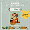 Adventskalender Häkeln 2026 – Mystery Dreiecksstola Nur PDF, ohne Garn