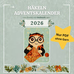 Adventskalender Häkeln 2026 – Mystery Dreiecksstola Nur PDF, ohne Garn