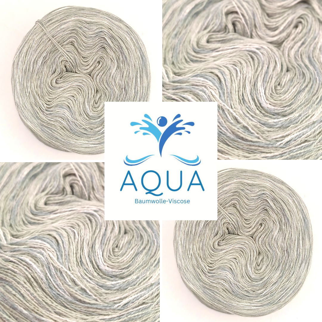 Aqua Bobbel Garn mit Baumwolle und Viskose 25004