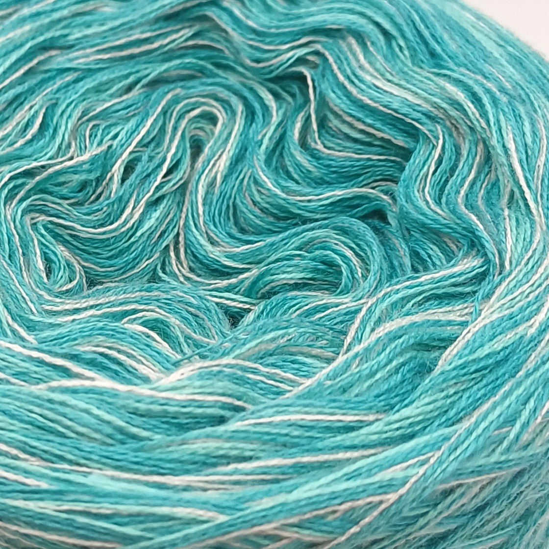 Aqua Bobbel Garn mit Baumwolle und Viskose 25010