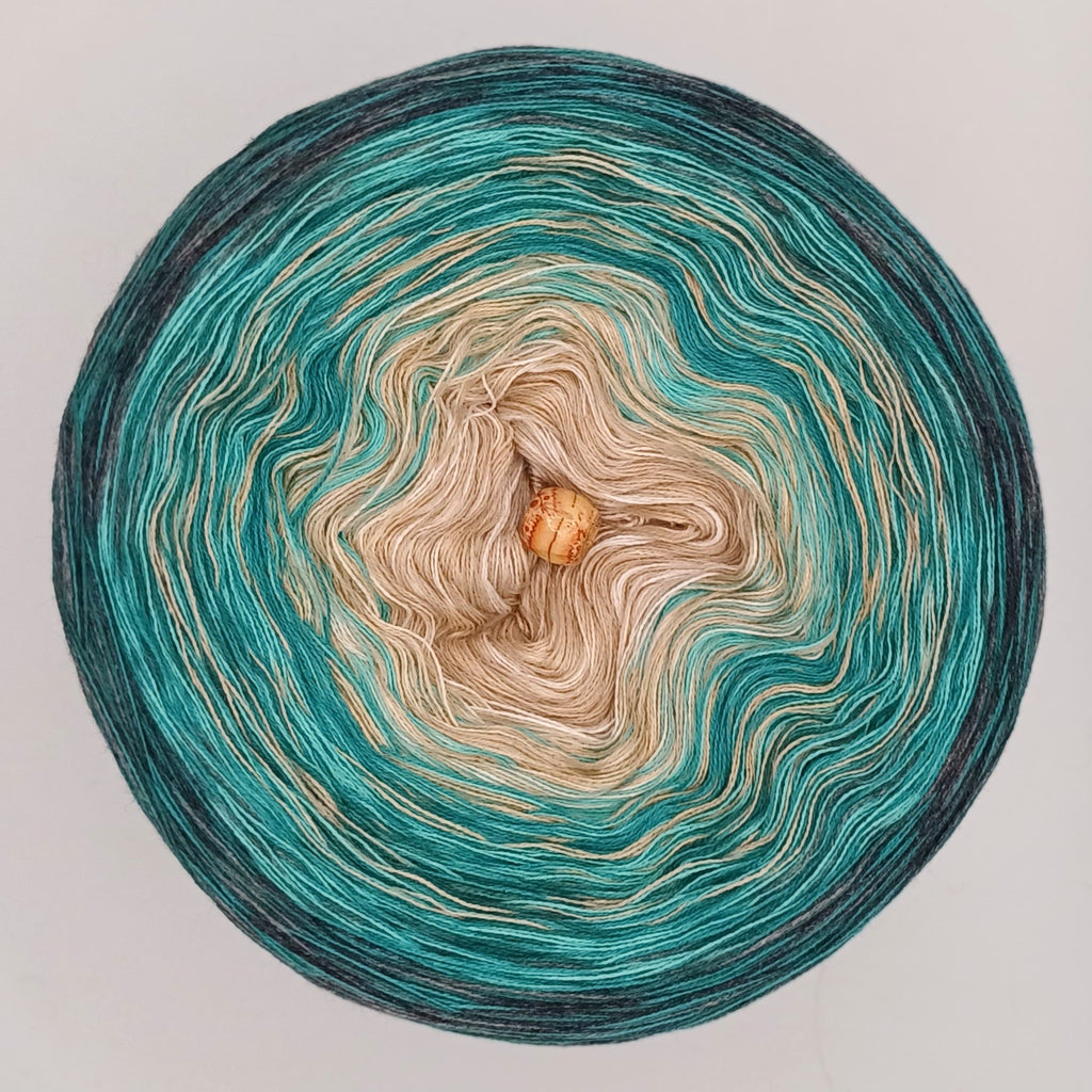 Bobbel "Puntilla 1" verschiedene Lauflängen, 4-fädig Farbverlauf