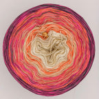 Bobbel "Puntilla 7" verschiedene Lauflängen, 4-fädig Farbverlauf