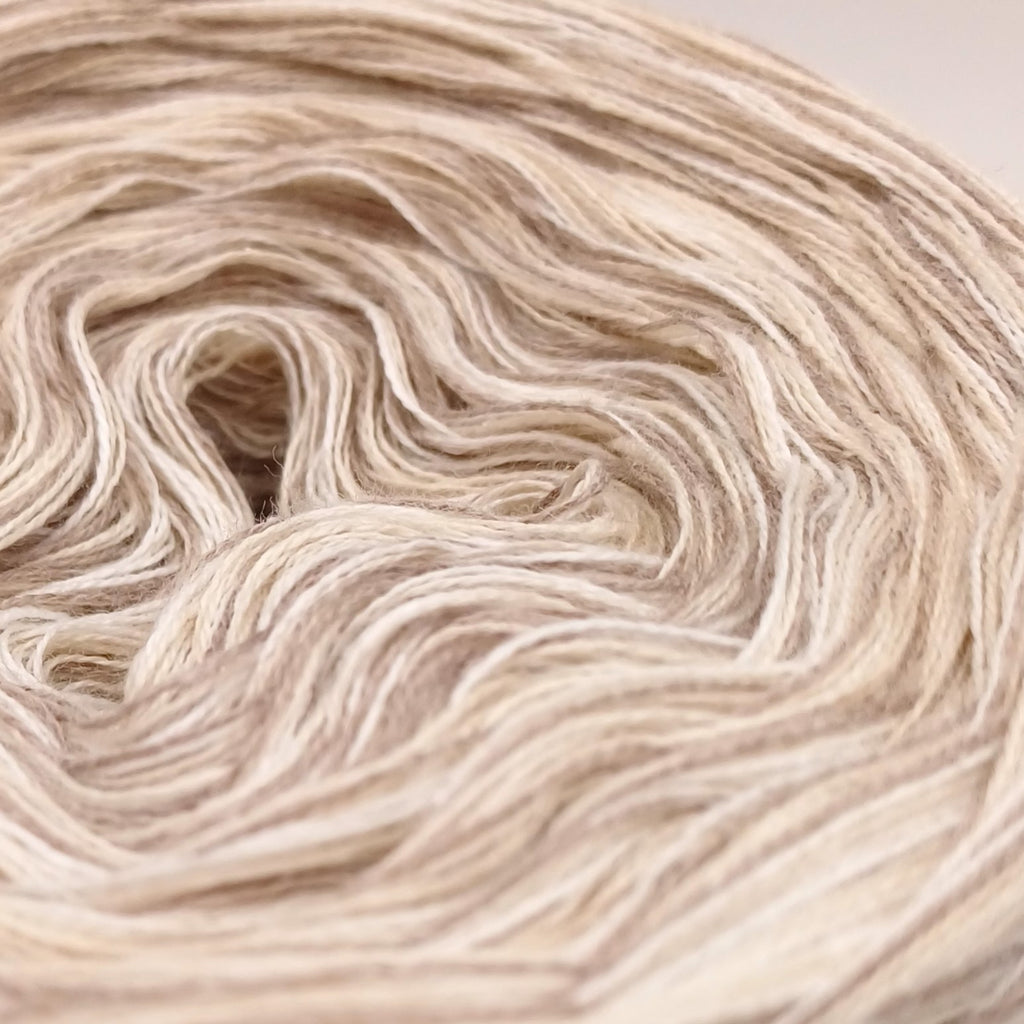 KAL Patchwork-Jahresdecke 2025 - Stricken- StarterSet 3 - Weiße Rose