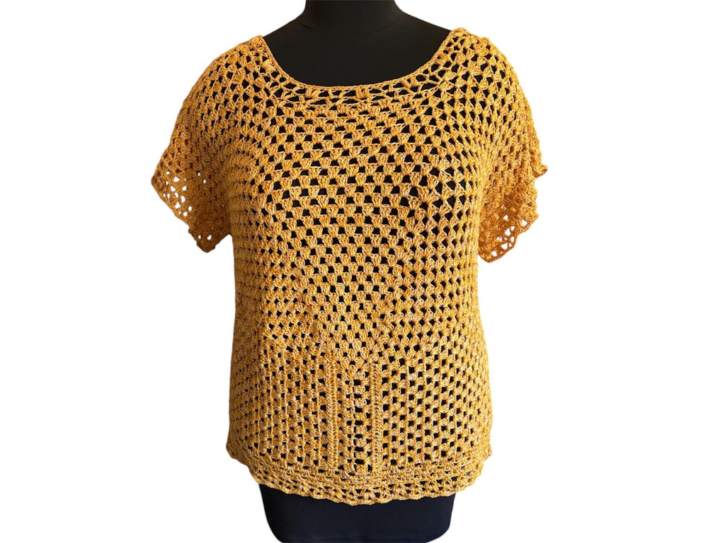Häkelanleitung Wendeshirt "Dorita", Gr. S-M – XXXL