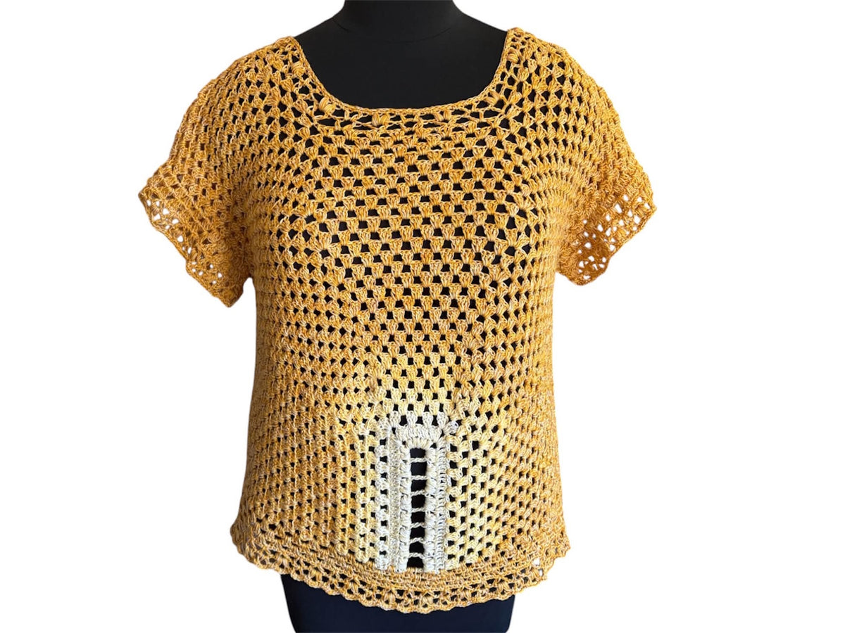 Häkelanleitung Wendeshirt "Dorita", Gr. S-M – XXXL