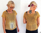 Häkelanleitung Wendeshirt "Dorita", Gr. S-M – XXXL