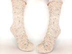 Socken 2026 - Septemper: Fixe Quicky Ferse "Kuschelzeit" mit Zopfmuster, 6-fach, Toe Up