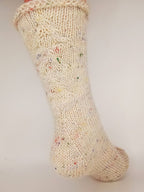 Socken 2026 - Septemper: Fixe Quicky Ferse "Kuschelzeit" mit Zopfmuster, 6-fach, Toe Up