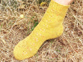 Socken 2026 - Juli: Fixe Quicky Ferse "Pusteblume" mit Lochmuster, 4-fach, Toe Up