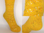 Socken 2026 - Juli: Fixe Quicky Ferse "Pusteblume" mit Lochmuster, 4-fach, Toe Up
