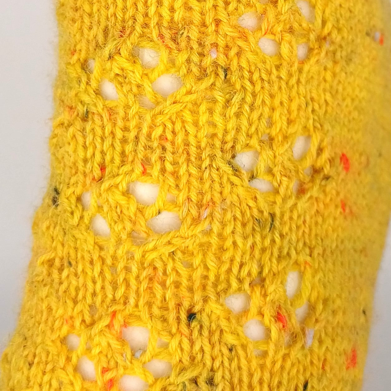 Socken 2026 - Juli: Fixe Quicky Ferse "Pusteblume" mit Lochmuster, 4-fach, Toe Up